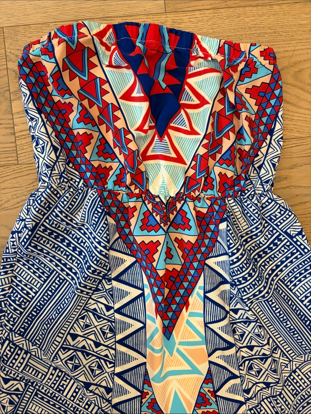 Pink Owl Red, Blue & White Printed Skirt - Picture 3 of 3